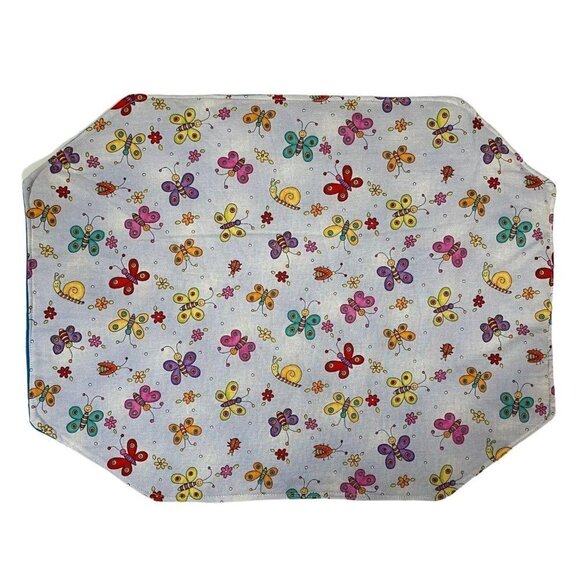 Handmade Placemats Butterflies Snails Flowers - Picture 1 of 2